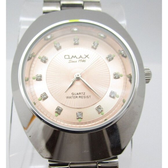 Women Qmax Quartz WR Analog 38mm Round Watch (H165) "New Battery" - Picture 1 of 10